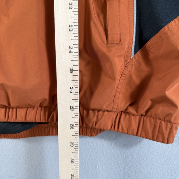 FootJoy DryJoys Golf Pullover Jacket XL Orange Black Windbreaker 1/4 Zip - Picture 8 of 8